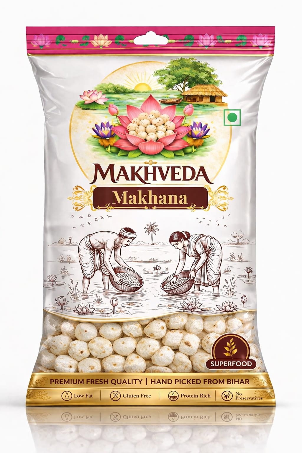 Premium 6++ Suta Handpicked Makhveda Makhana